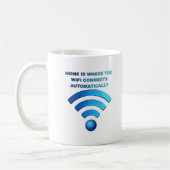 Zuhause Wifi Funny Mug Kaffeetasse (Links)