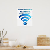 Zuhause Wifi Funny Poster (Küche)