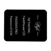 Zuhause WIFI Network and Password Kühlschrank Magnet (Horizontal)