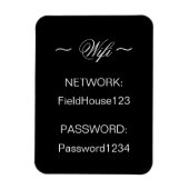 Zuhause WIFI Network and Password Kühlschrank Magnet (Vertikal)