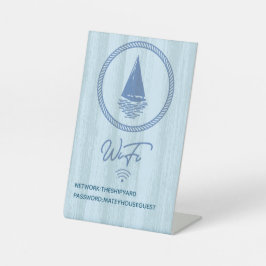 Zuhause WIFI-Passwortzeichen für Nautical Ship Vac Sockelschild