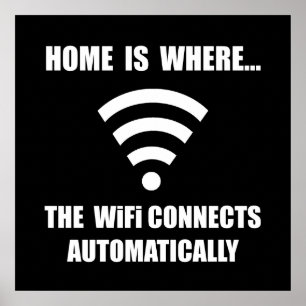 Zuhause WiFi Poster