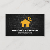 Zuhause Wifi | Technologie WFH Visitenkarte (Vorderseite)