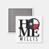 ZUHAUSE Willis Texas Magnet (Vorderseite/Rückseite)