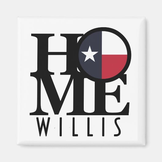 ZUHAUSE Willis Texas Magnet (Vorne)