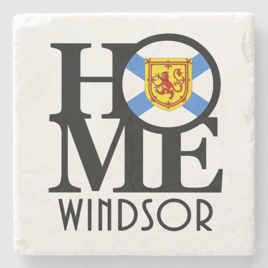 ZUHAUSE Windsor Nova Scotia Steinuntersetzer (Vorderseite)