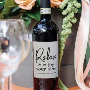 Zuhause Wine Rental Rental Danke, dass Sie Labels  Weinetikett