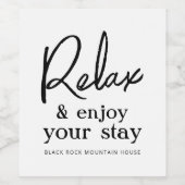 Zuhause Wine Rental Rental Danke, dass Sie Labels  Weinetikett (Einzelnes Label)