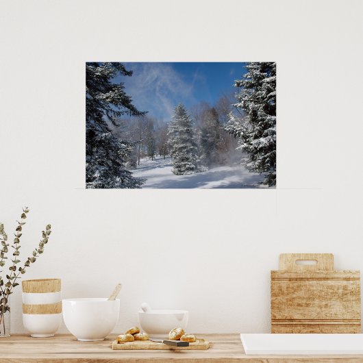 Zuhause- Winter. Print 04072 Poster (Küche)