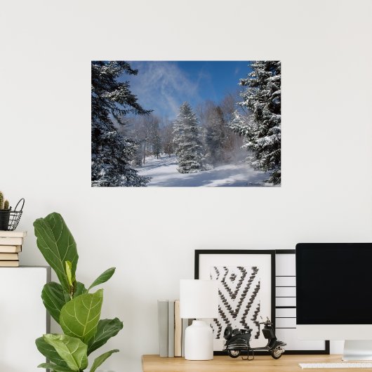 Zuhause- Winter. Print 04072 Poster (Heimbüro)