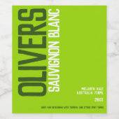 Zuhause-Winzer für Weißwein Weinetikett (Einzelnes Label)