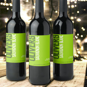Zuhause-Winzer für Weißwein Weinetikett