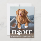 Zuhause Wir haben den Hund bewegt Ankündigung (Vorderseite)