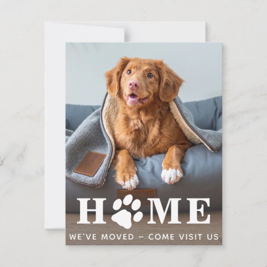 Zuhause Wir haben den Hund bewegt Ankündigung (Vorderseite)