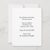 Zuhause Wir haben den Hund bewegt Ankündigung (Rückseite)