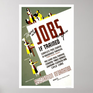 Zuhause-Wirtschaft, die 1940 WPA ausbildet Poster