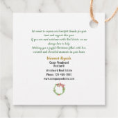 Zuhause Wo das Herz | Real Anwesen Christmas Niedl Geschenkanhänger (Rückseite)