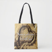 Zuhause, wo immer ich bei Ihnen bin, Zitat Sand Ge Tasche (Vorderseite)