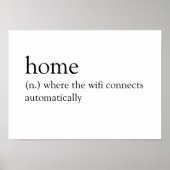 Zuhause: Wo sich der WLAN automatisch verbindet Poster (Vorne)