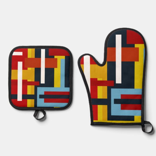 Zuhause & Wohnen > Küche & Esszimmer > Schürze Ofenhandschuh & Topflappen-Set (Vorderseite)