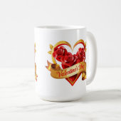 Zuhause & Wohnküche & Essecke Trinkbehälter Liebe  Kaffeetasse (VorderseiteRechts)