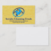 Zuhause Wohnungsreinigung | Ziegelmauer Visitenkarte (Vorne/Hinten)