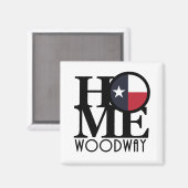 ZUHAUSE Woodway Texas Magnet (Vorderseite/Rückseite)