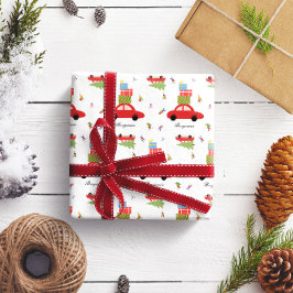 Zuhause Wrapping Paper für Weihnachtsfahrten Geschenkpapier Set