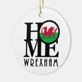 ZUHAUSE Wrexham Wales Keramik Ornament (Links)