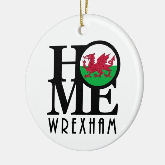 ZUHAUSE Wrexham Wales Keramik Ornament (Links)