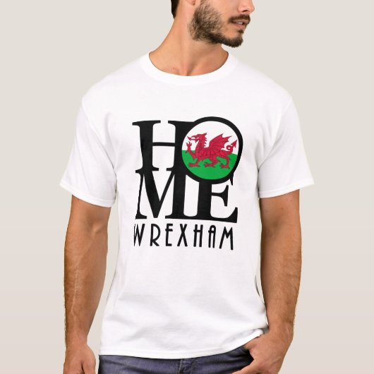 ZUHAUSE Wrexham Wales T-Shirt (Vorderseite)