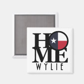 ZUHAUSE Wylie Texas Magnet (Vorderseite/Rückseite)