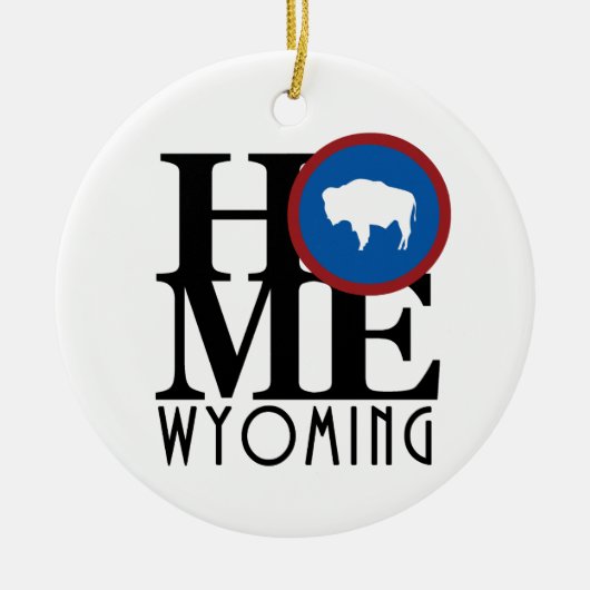 ZUHAUSE Wyoming Keramik Ornament (Vorne)