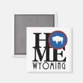 ZUHAUSE Wyoming Magnet (Vorderseite/Rückseite)