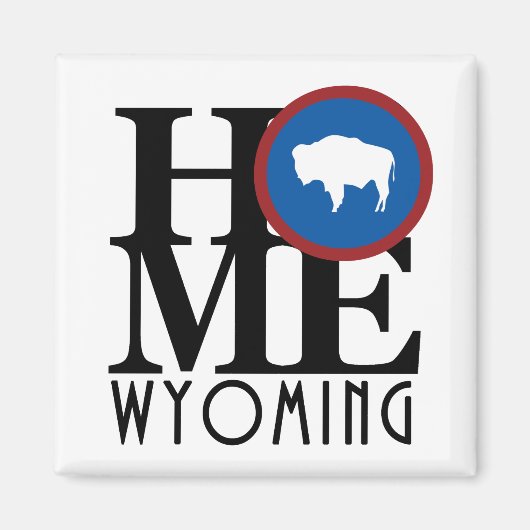 ZUHAUSE Wyoming Magnet (Vorne)