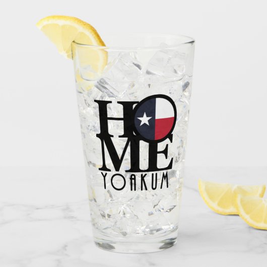Zuhause Yoakum Texas Glas (Vorderseite Ice)