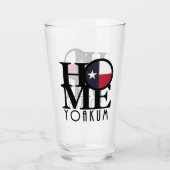Zuhause Yoakum Texas Glas (Vorderseite)