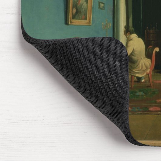 Zuhause. Zeichnen des Raumes mit Columned Entresol Mousepad (Ecke)