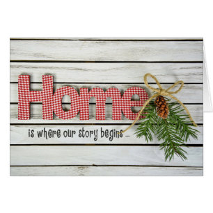 Zuhause Zitat und Kiefer