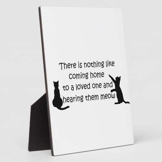 Zuhause zu einer Katze Fotoplatte