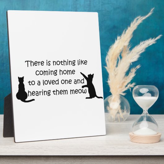 Zuhause zu einer Katze Fotoplatte (Seite)