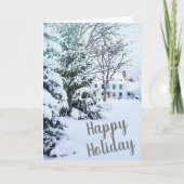 Zuhause zu Weihnachten Karte (Vorderseite)