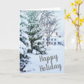 Zuhause zu Weihnachten Karte (Gelbe Blume)