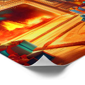 Zuhause zu Weihnachten Poster (Ecke)