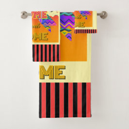 Zuhause Zuhause Sweet Zuhause Yellow Badhandtuch Set