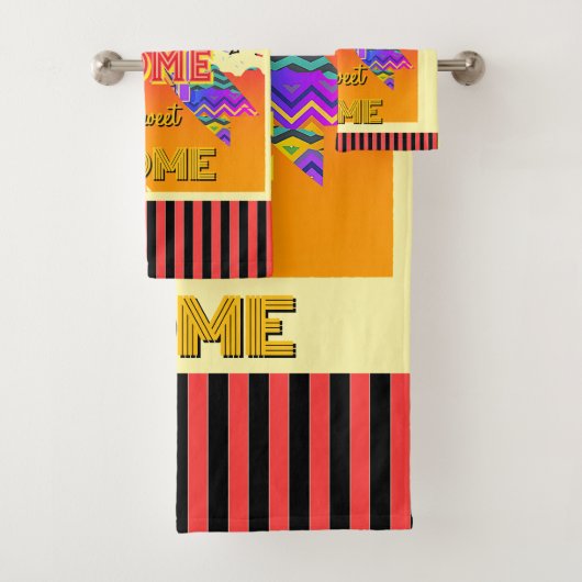 Zuhause Zuhause Sweet Zuhause Yellow Badhandtuch Set (Insitu)