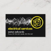 Zuhause zum Aufladen des weißen Blitzgeräts Visitenkarte (Vorderseite)