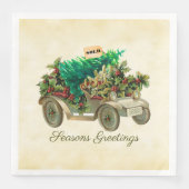 Zuhause zum Baumpapier Napkin Serviette (Vorderseite)