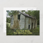 Zuhause zum historischen Wert - Gewohnte Adressenä Ankündigungspostkarte (Vorne/Hinten)