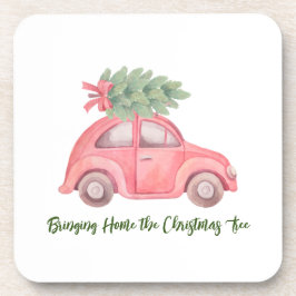 Zuhause zum Untersetzer des Weihnachtsbaumes